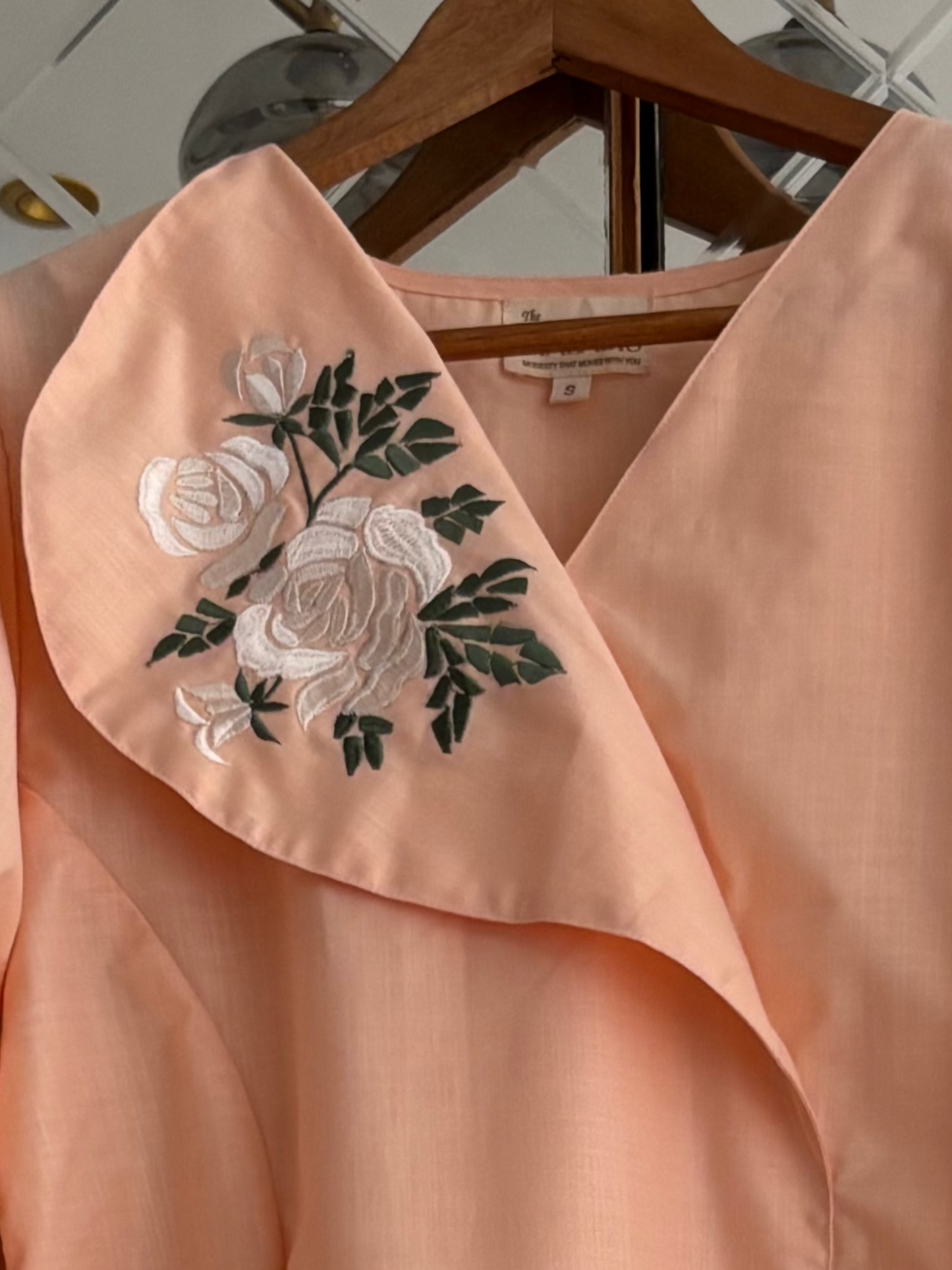 Shamama- Pastel Pink Embroidered Cotton Tunic.