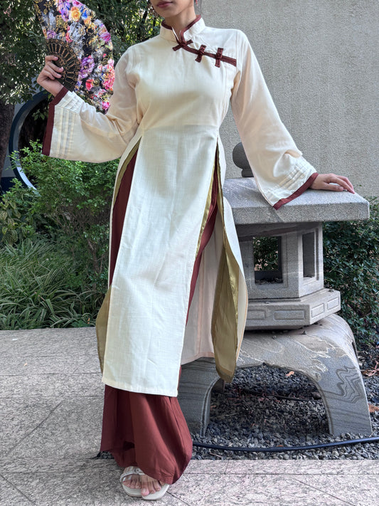 Yuna- Mandarin Kurti Set (2 piece)